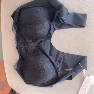 Black lace bra